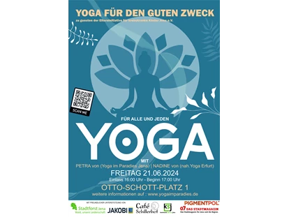 Yogakurs - geeignet für: Erwachsene - Thüringen - Yoga für den guten Zweck! Das große Charité-Yoga Event in Jena.