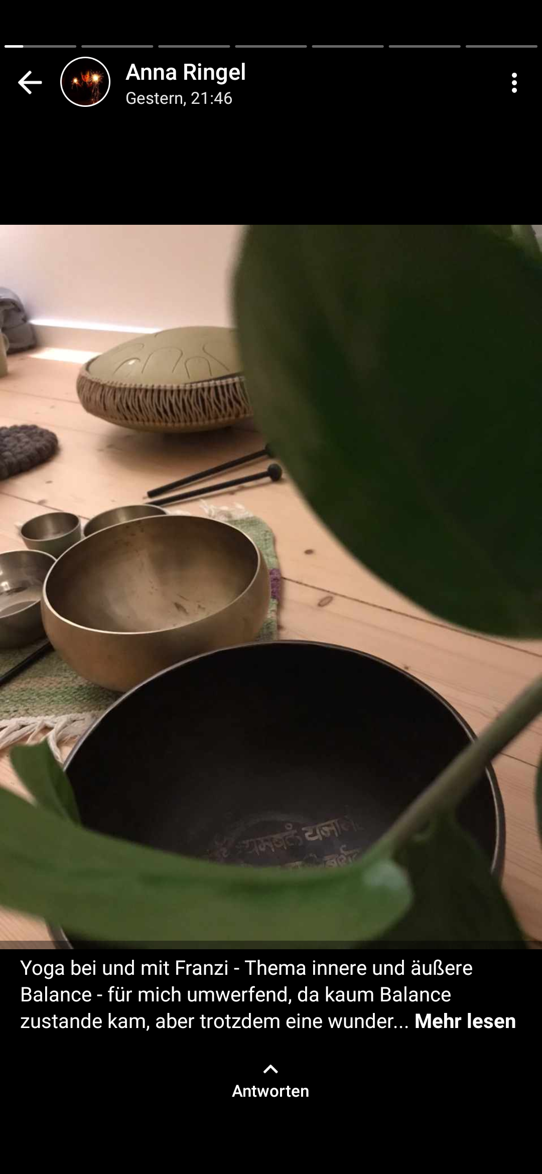 Yogakurs - Kurse für bestimmte Zielgruppen: Kurse für Senioren - Dresden Loschwitz - Eindrücke vom Ambiente im Yogastudio  - YoMeKla Yoga*Meditation*Klang