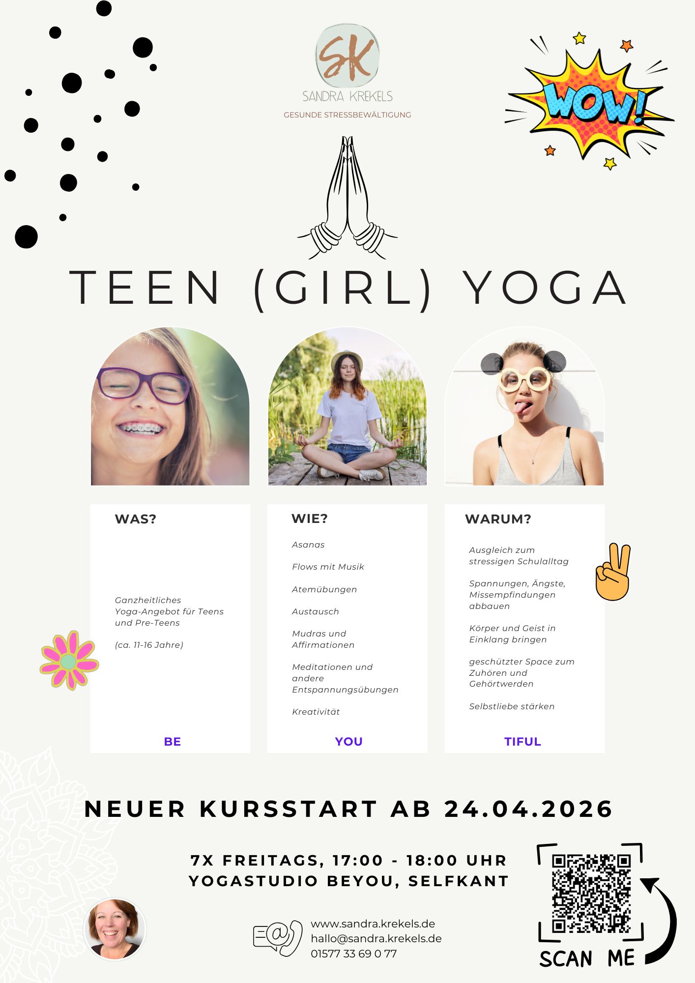Yogakurs - Köln, Bonn, Eifel ... - Teen (Girl) Yoga
