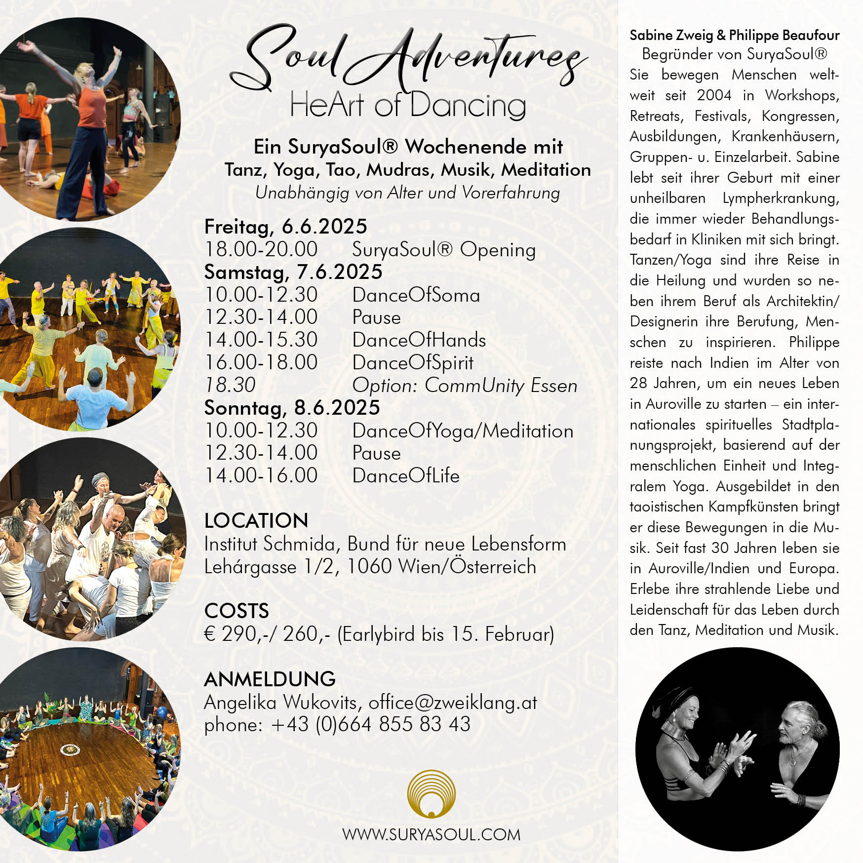 Yogaevent: SuryaSoul® Wochenende mit Tanz, Yoga, Tao, Mudras, Musik und Meditation