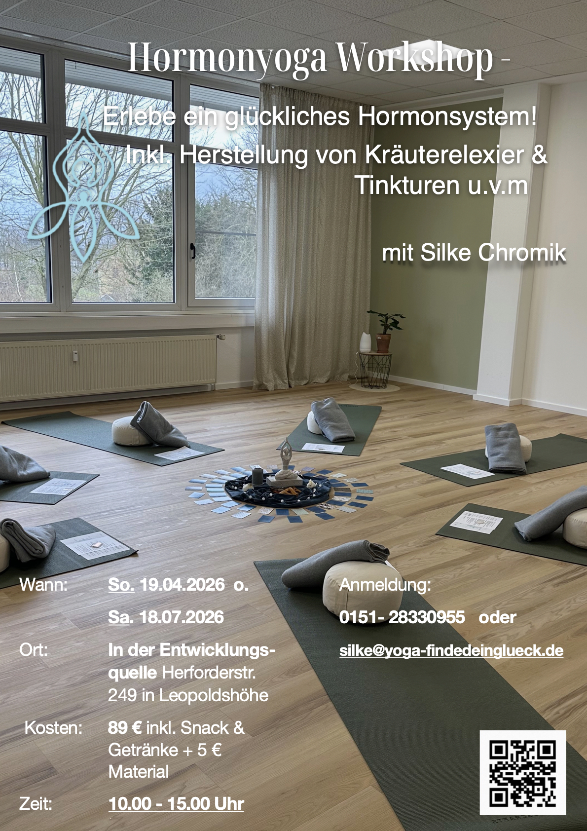 Yoga course - geeignet für: Erwachsene - Hormonyoga - Retreat