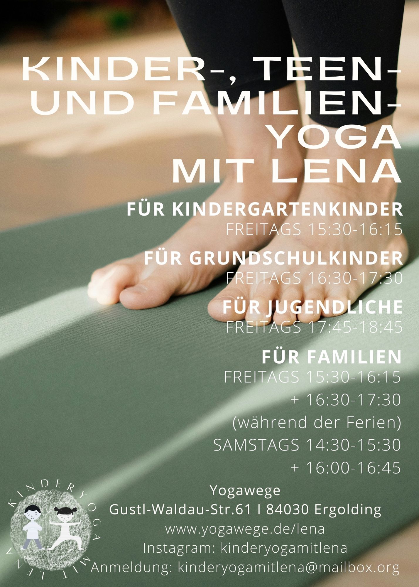 Yoga: Familienyoga / Eltern-Kind-Yoga + Teenyoga + Kinderyoga mit Lena I Piflas I Ergolding I Landshut