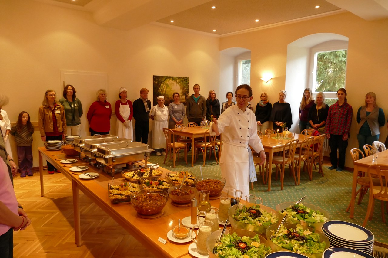 BenefitYoga®-Jahresgruppe Impresiones en imágenes del local Monasterio de Gerode - Comedor