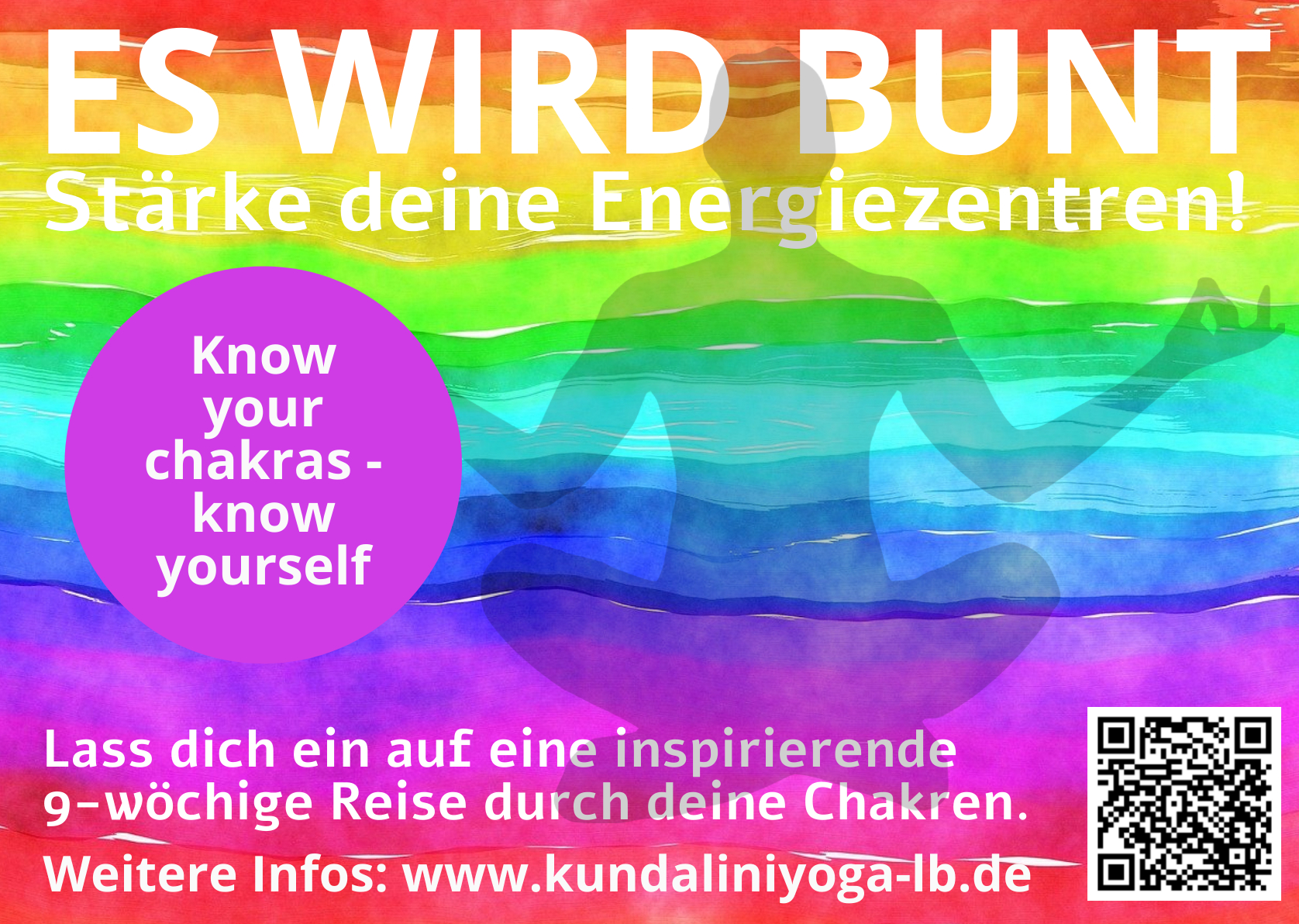 Yoga course - Fellbach (Rems-Murr-Kreis) - Es wird bunt - Ein Reise durch deine 8. Chakren - Stuttgart-Hofen