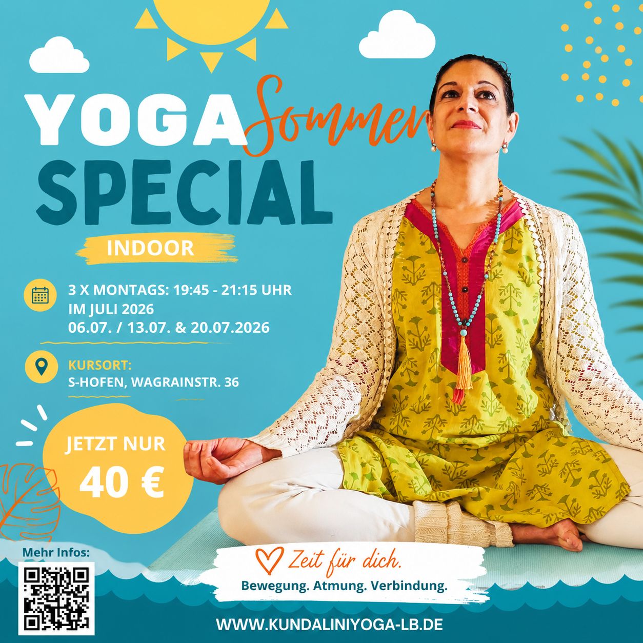 Yoga class - Stuttgart Neugereuth - Summer Special - Kleine Auszeit vom Alltag Indoor Stuttgart-Hofen