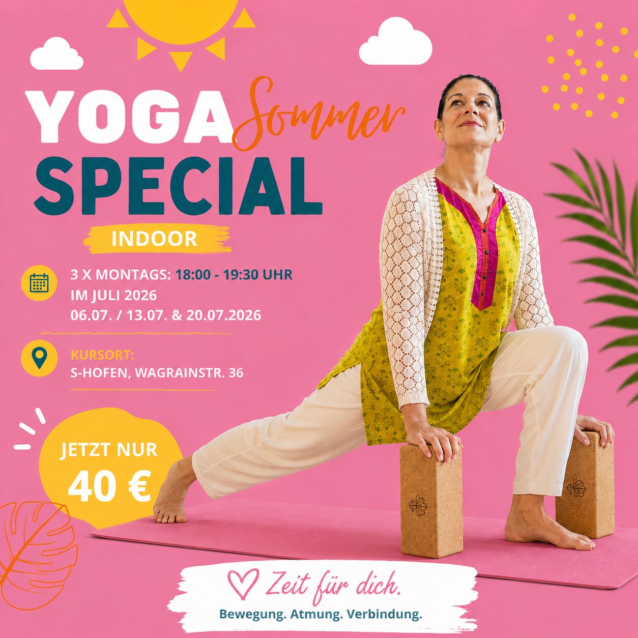 Yoga class - Remseck am Neckar - Summer Special - Kleine Auszeit vom Alltag Indoor Stuttgart-Hofen - 18 Uhr