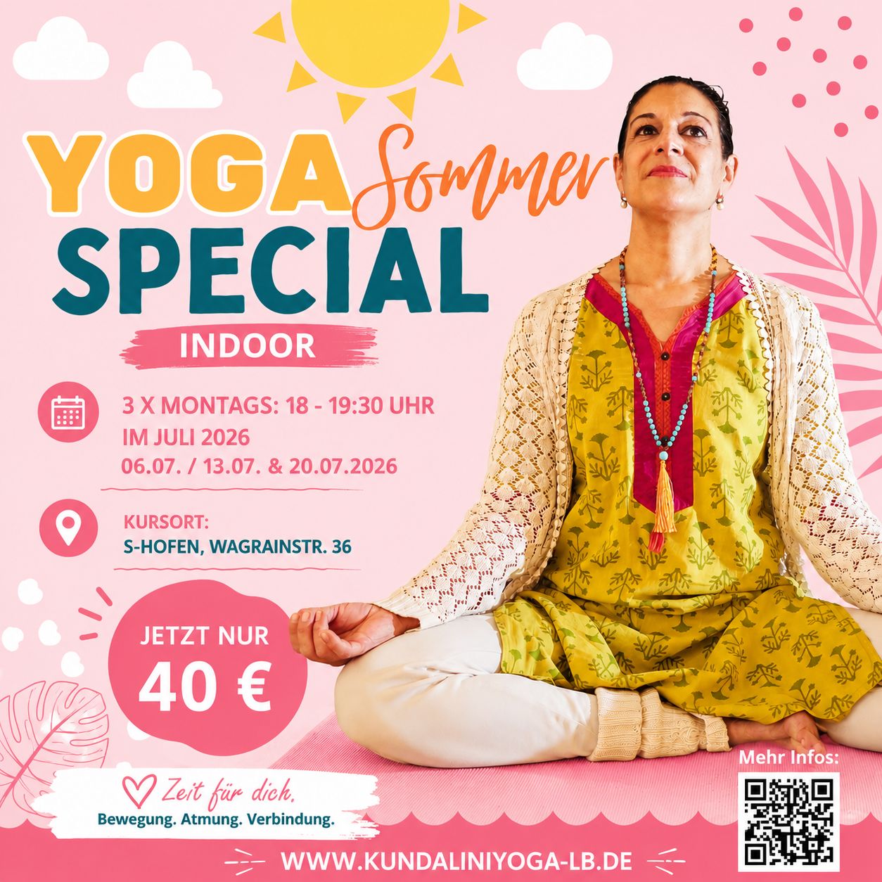Yoga class - Remseck am Neckar - Summer Special - Kleine Auszeit vom Alltag Indoor Stuttgart-Hofen - 18 Uhr