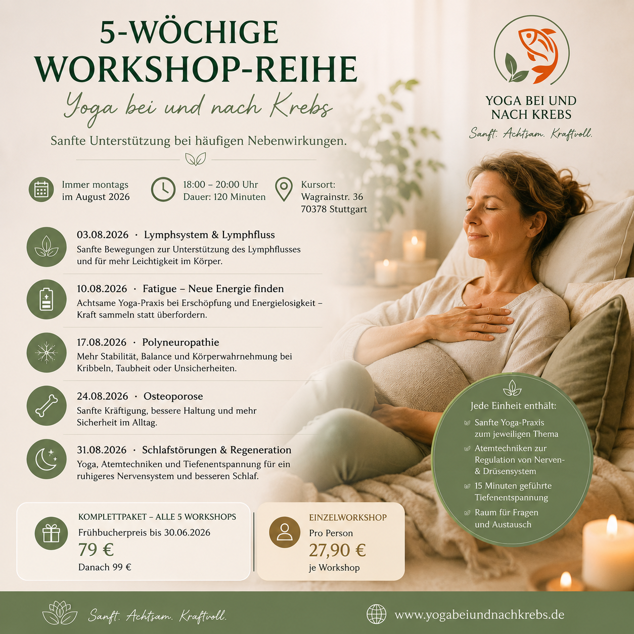 Yoga: Hinweis: Bild wurde mit KI generiert! - Nebenwirkungen sanft begegnen! OSTEOPOROSE