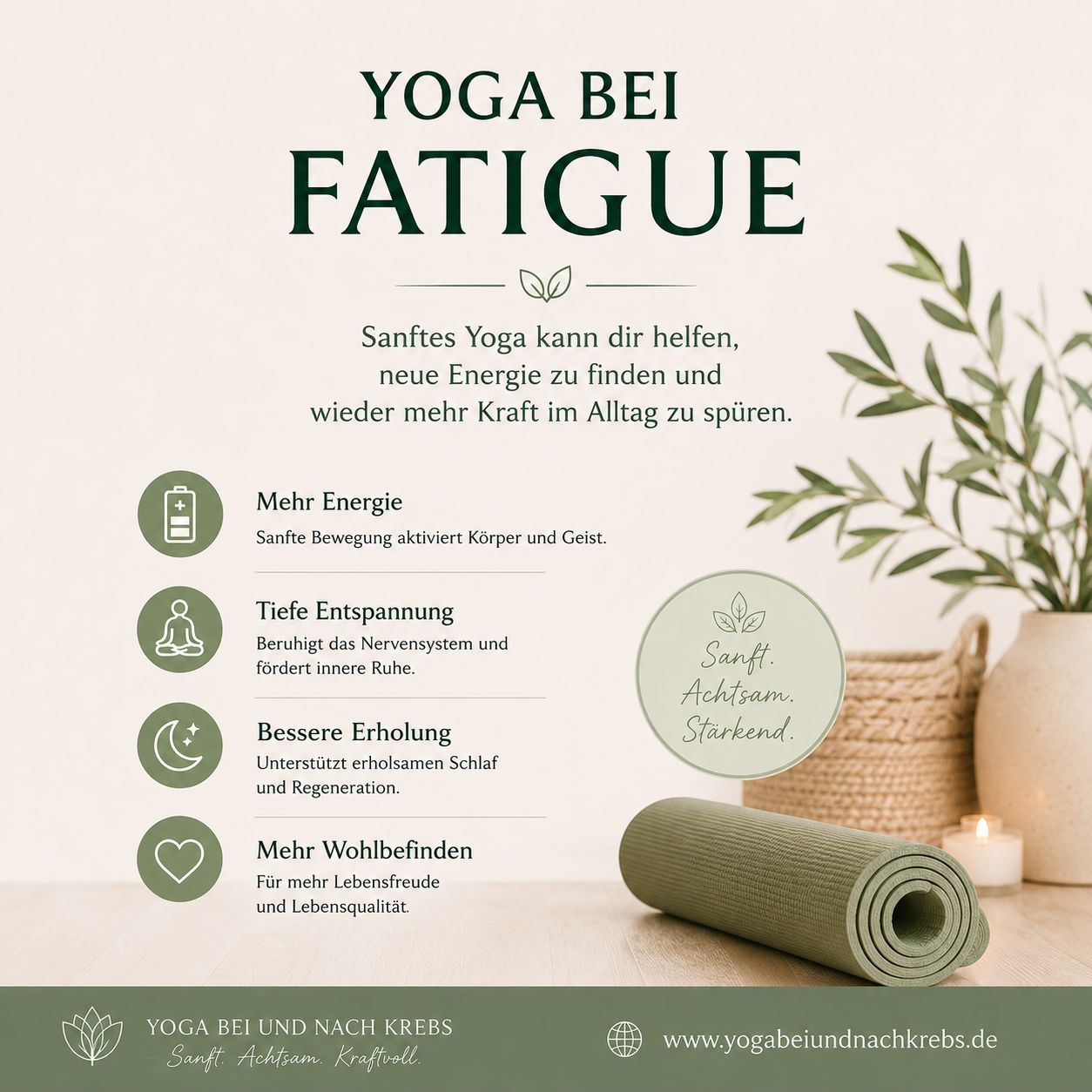 Yoga: 5-wöchige Workshop-Reihe: Yoga bei und nach Krebs im August 2026 Stuttgart-Hofen