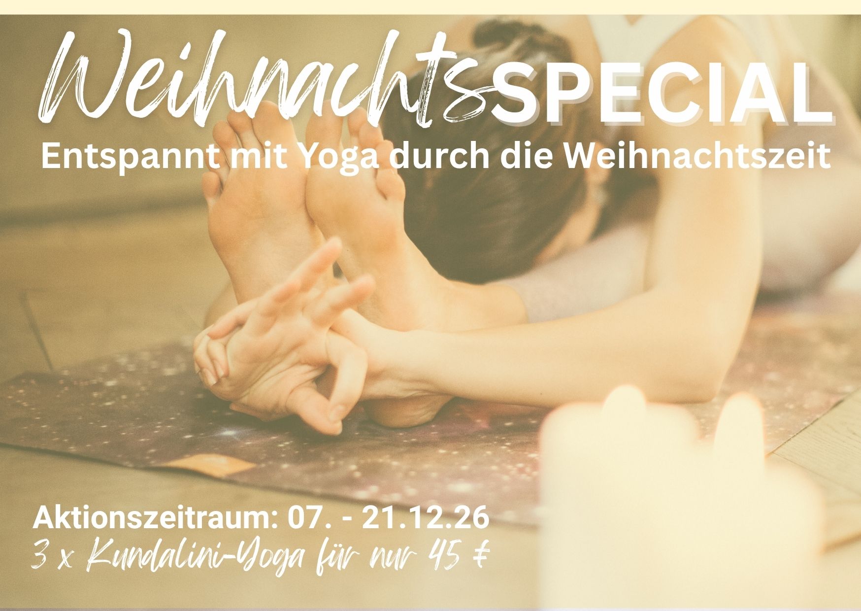 Yogakurs - Baden-Württemberg - Bild wurde mit KI erstellt! - Weihnachtsspecial – Entspannt durch die Weihnachtszeit mit Kundalini Yoga 