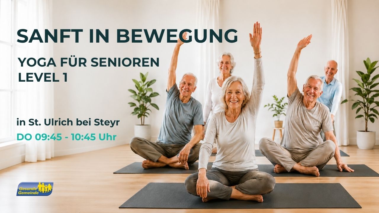 Clase de yoga - Alta Austria - SANFT IN BEWEGUNG | Yoga für Senioren (Level 1)