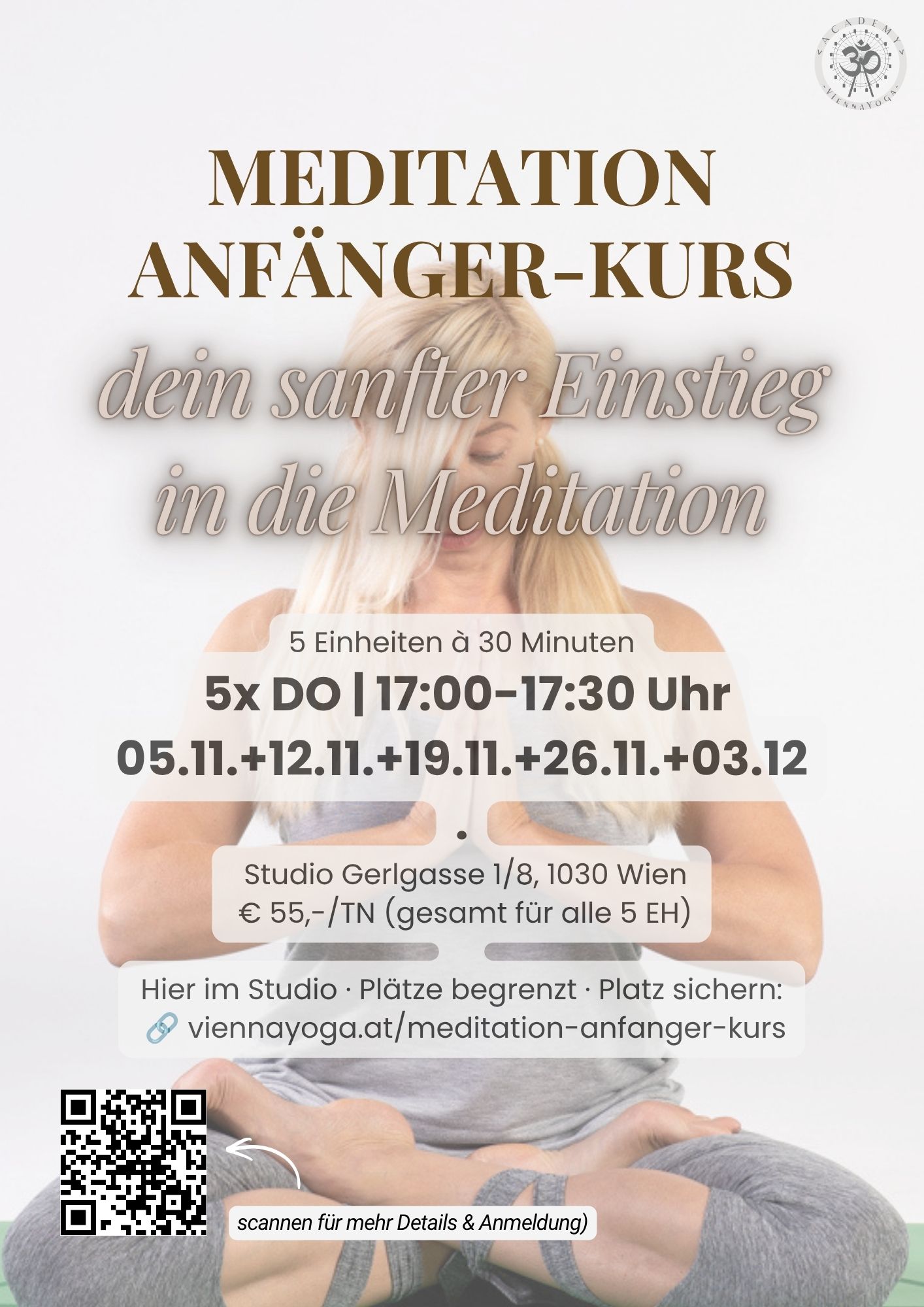 Yogakurs - geeignet für: Fortgeschrittene - Schwechat - ViennaYoga®