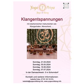 Yoga: Klangentspannung - neue Termine auf www.yogaundklang.info/aktuelles - Yoga Priya - Yoga und Klang