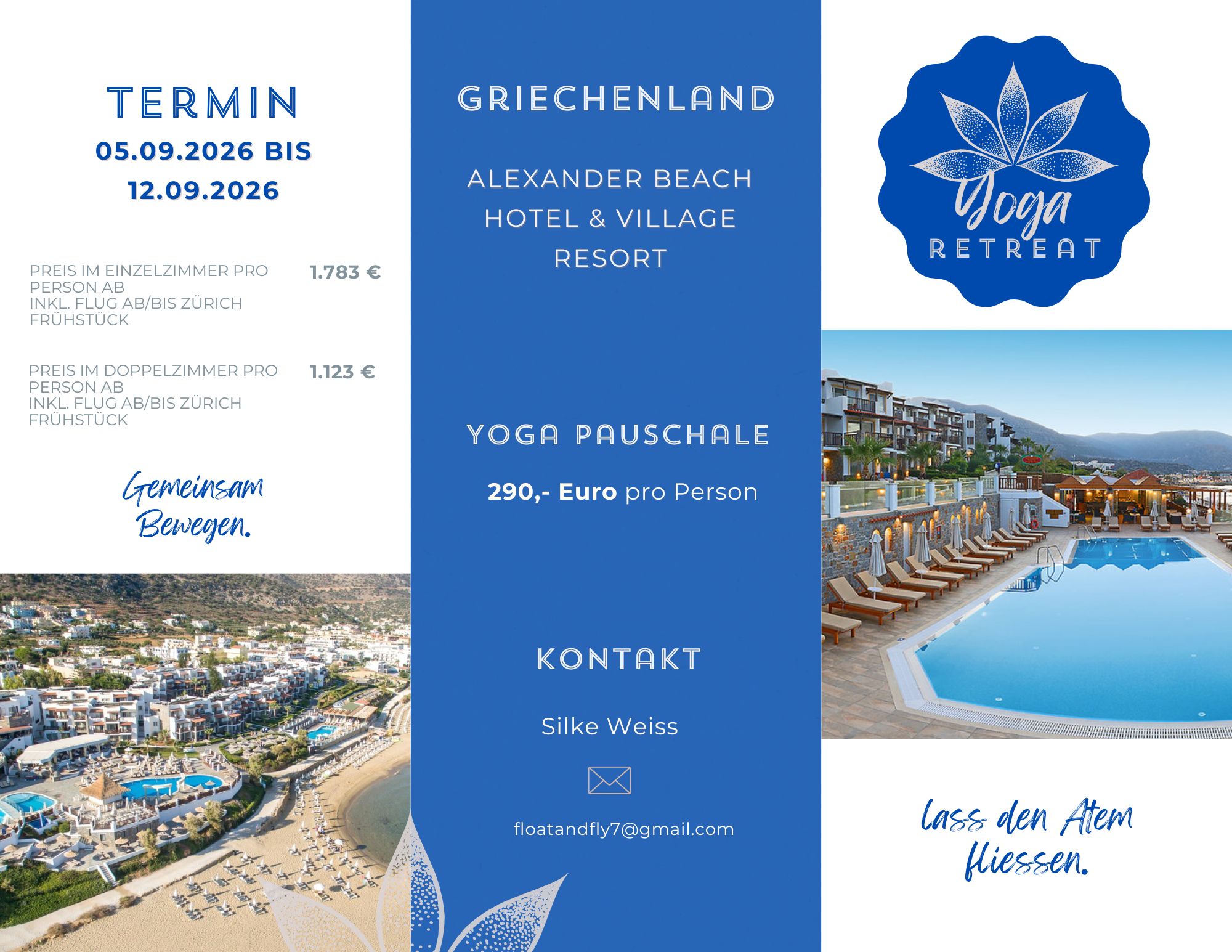 Yoga: Yoga Reise Griechenland Septemer 26 - Silke Weiss
