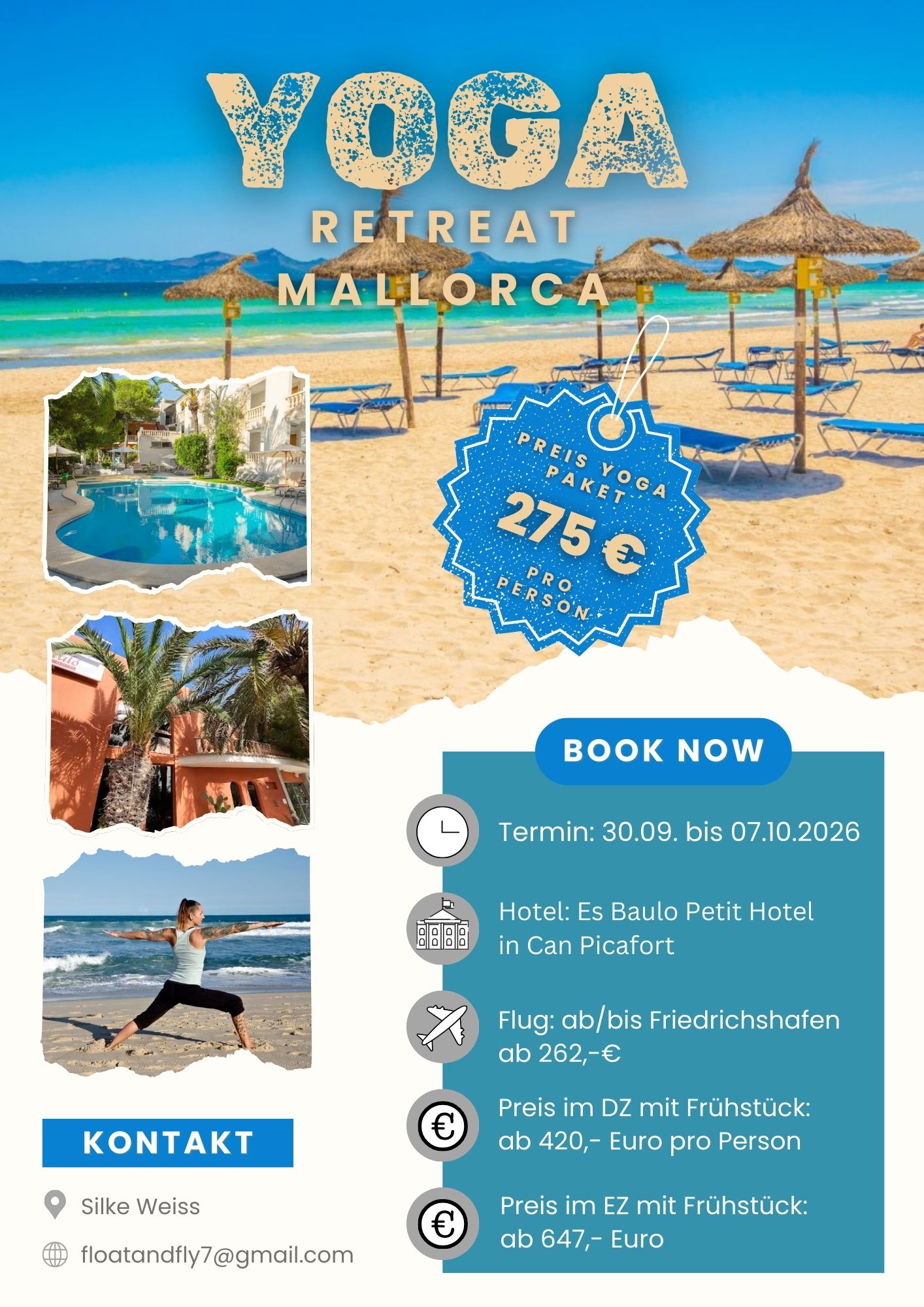 Yoga: Yoga Reise Mallorca Oktober 2026 - Silke Weiss