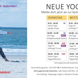 Yoga: Neuer Kursplan September 2020 Yoga Lingen - Happy Yoga Lingen Barbara Strube