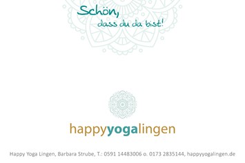 Yoga: Happyyogalingen.de
Schön, dass du da bist! - Happy Yoga Lingen Barbara Strube