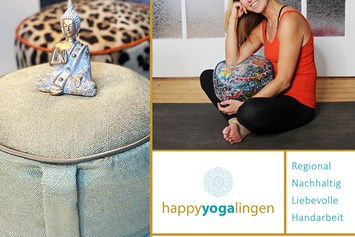 Yoga: NEU: Handgemachtes Yogazubehör. Regional. Nachhaltig. Yogabolster, Meditationskissen, Augenkissen. - Happy Yoga Lingen Barbara Strube