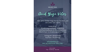 Yoga course - Weitere Angebote: Workshops - Frankfurt am Main Innenstadt III - AYprilYogi