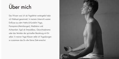 Yogakurs - Art der Yogakurse: Geschlossene Kurse (kein späterer Einstieg möglich) - Yoga mit Frederik