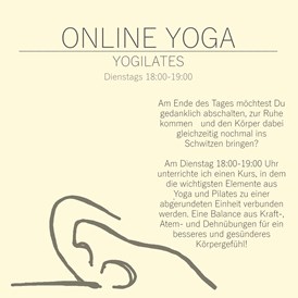 Yoga: YOGILATES dienstags 18:00-19:00 - Kristina Terentjew
