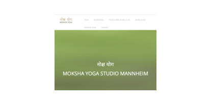 Yoga - Mannheim - Screenshot vom 01.05.2015 (Quelle: http://www.mokshayogastudio.de/) Der Screenshot dient dazu, den Besuchern von yoga-studios.info einen ersten optischen Eindruck vom Yogaangebot des Eintrags zu unterbreiten und wird angezeigt, solange der Eintrag noch keine Bilder hinterlegt hat. - Moksha Yoga Studio Mannheim