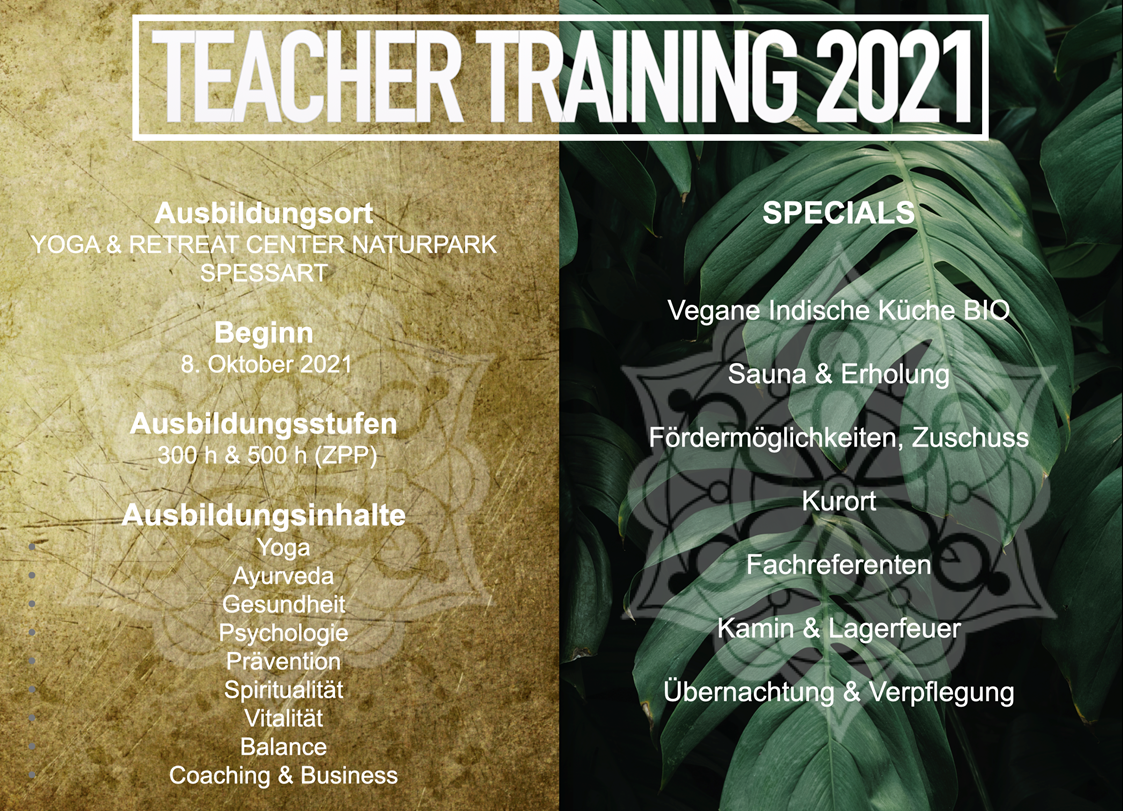 Yogalehrer Ausbildung: Yogandi Teacher Training 2021