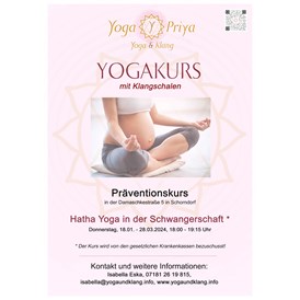 Yoga: Neuer Yogakurs für Schwangere ab Januar 2024 - Hatha Yoga in der Schwangerschaft mit Klangschalen