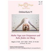 Yogakurs - Online - -Hatha Yoga zum Entspannen und Ruhe finden mit Klang