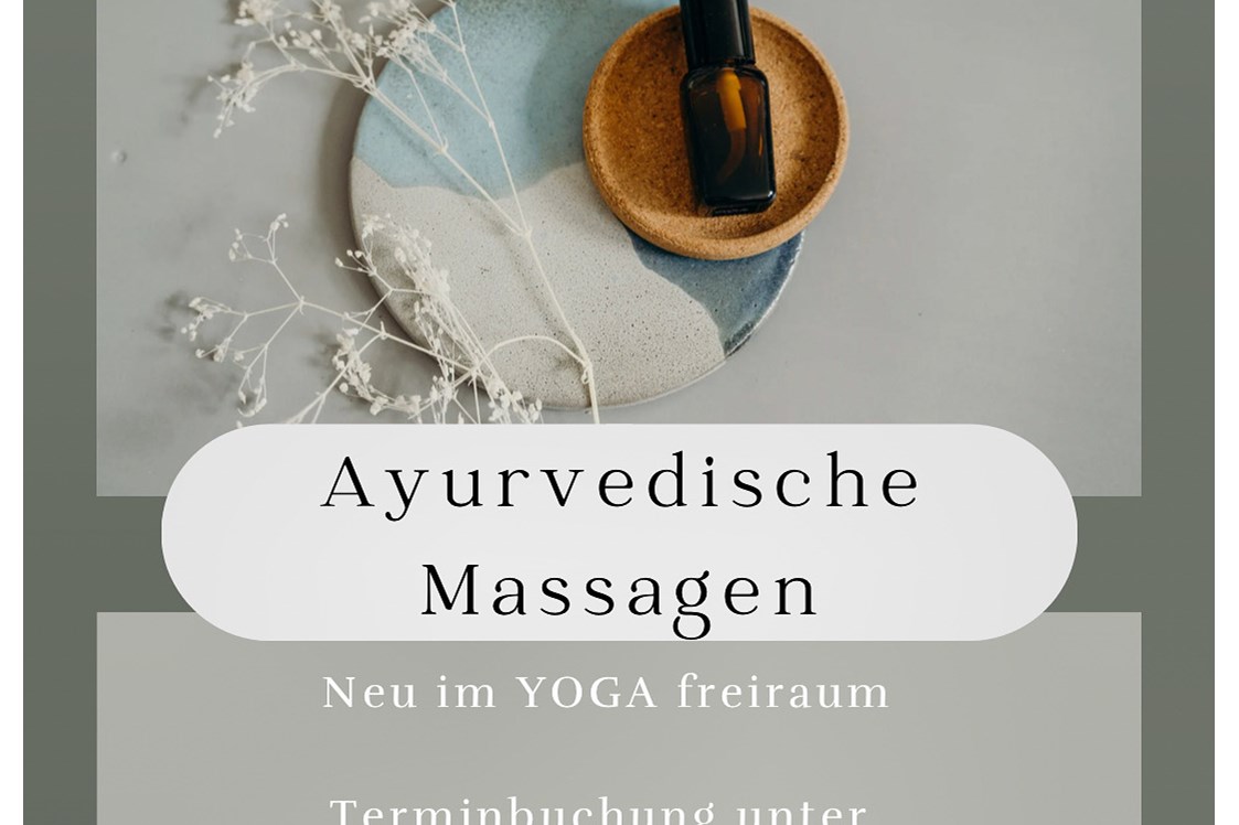 Yoga: Ayurvedische Abhyanga Massagen - YOGA freiraum