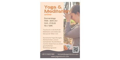 Yoga course - spezielle Yogaangebote: Yogatherapie - Troisdorf - Yoga & Meditation - online