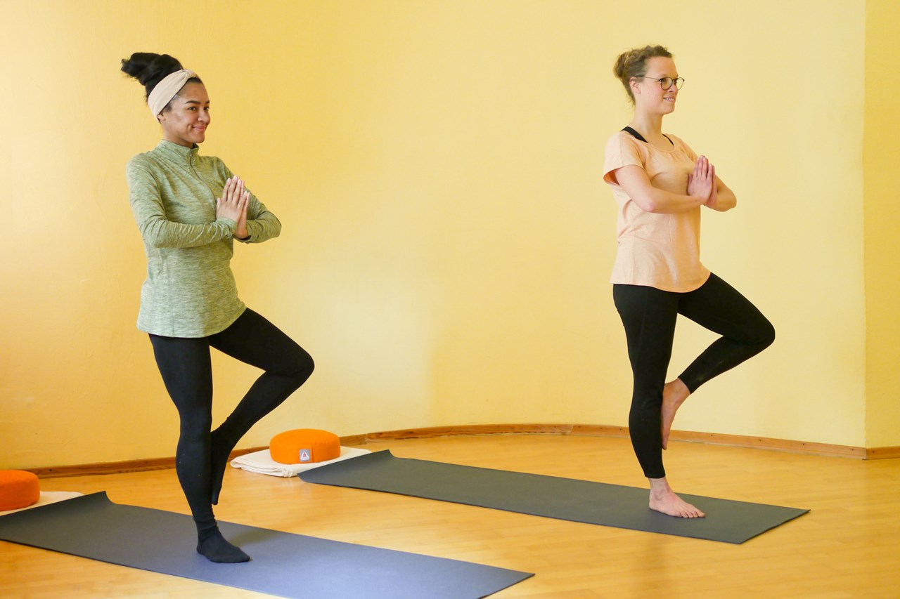 Yoga und Yogatherapie Eindrücke in Bildern Zentrierung